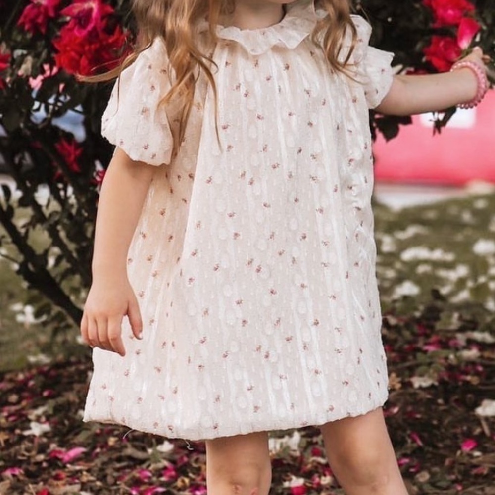 Floral wallpaper ROSE dress